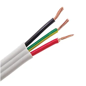 Cable Plano TPS de <span class=keywords><strong>3</strong></span> Núcleos, Cumple con AS/NZS, 450/750V, Doble y Tierra, Aislamiento de PVC, Cable Eléctrico Doméstico de Cobre, Plano y Flexible - Product Image 3