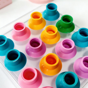 Fitness Tiger Telescopic Tube <b>Toy</b> TPR <b>Suction</b> Cup Decompression <b>Toy</b> For Youth And Kids Unisex Fidget <b>Toy</b> - Product Image 4