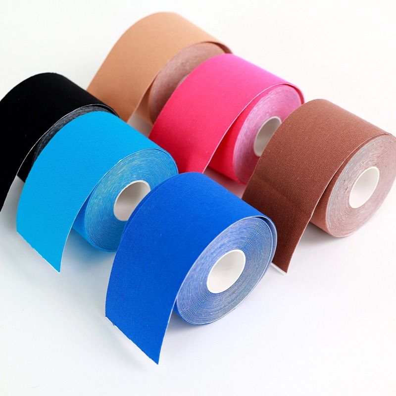Multi Color Cotton Kinesiology Tape 5cm Sport Use Water Resistant Breathable Black Beige Blue Custom Option Wholesale Price For