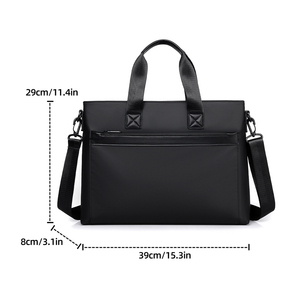 Sac à bandoulière Oxford classique pour homme, grande capacité, imperméable et durable, idéal pour les trajets quotidiens et le bureau - Product Image 5