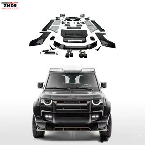 Defender Station Wagon (L663) para MSY-Style, Parachoques de Fibra de Carbono, Difusor Delantero de Carrocería Ancha, Alerón Negro de Carbono Atornillable - Product Image 1