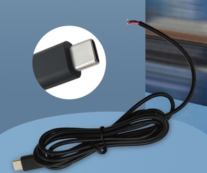 Commercio all'ingrosso 5V USB 2.0 un maschio per aprire spogliato nudo 2pin fili End Pigtail USB C cavo di ricarica per luce LED - Product Image 2
