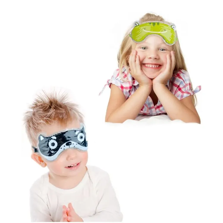 Gesundheits produkte Großhandel Custom Kid Gel Bead Cooling Augen maske zur Schmerz linderung