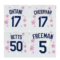 Jersey de Béisbol para Hombre, Diseño 2025, Alta Calidad, Ohtani # Ropa de Softbol 17, 100% Poliéster, Anti-UV, Sin Mangas, Marca OEM