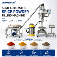 Machine de remplissage semi-automatique à vis sans fin en acier inoxydable pour l'emballage de poudres alimentaires et chimiques en sacs et bouteilles