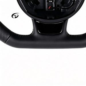 Volante de cuero genuino con base plana mejorado para <span class=keywords><strong>Audi</strong></span> TT, TTS, TTRS, R8 V8 <span class=keywords><strong>V10</strong></span> - Product Image 6