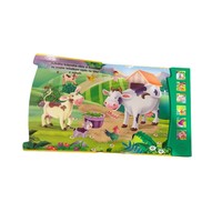 Libro Infantil Personalizado con Logotipo, Alta Cantidad, Venta al por Mayor, Tamaño Pequeño, Pedido al por Mayor, Tapa Dura, Libro de Sonidos de Cartón Perfecto, Impresión de Llaves