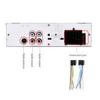 Nouveauté - Autoradio 12V FM avec lecteur MP3, prise en charge du Bluetooth, téléphone avec port USB/TF, électronique automobile, 1 DIN intégré