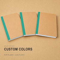 Direkt vom Hersteller Anpassbares Struktur-Notizbuch A4 A5 Größe Personalisiertes Logo-Design Firmengeschenk Schreibwaren-Set