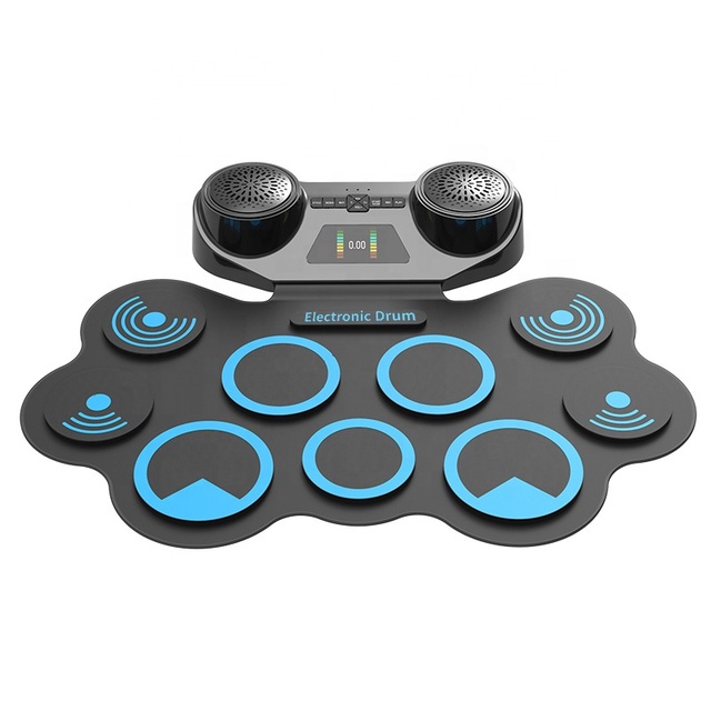 Wholesale Portable Electronic Drum Professional Level Hand Roll up Drum Music Electronic Drum One-trigger Pads