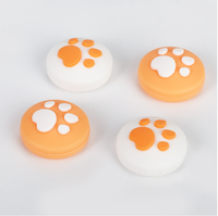 Fundas Protectoras de Silicona con Diseño de Pata de Gato para Joystick de Control de Videojuegos, Antideslizantes para PS4