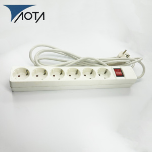 Wellsdiy 高品质欧式 6 插座扩展插座带开关热销批发价电缆长度 5m - Product Image 5