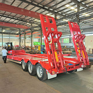 Semirremolque de Plataforma Baja HUAJUN de 20 pies, 40 pies, 50 pies, 53 pies, 2-5 Ejes, 50 Toneladas para Transporte - Product Image 5