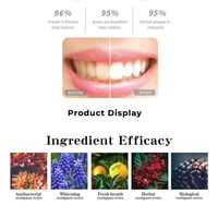 Dentifrice Offre Spéciale formule menthe sans fluorure blanchiment des dents élimination des taches sans fluorure B12
