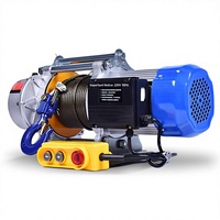 Palans électriques verticaux industriels 1T, treuil à câble métallique 100M, moteur léger en aluminium, 220V/380V, vitesse de levage 14M pour