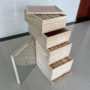 Proveedores Nacionales de Colmenas: Colmena Langstroth de Madera Aislada con 4 Cajas, Nueva, Equipo de Apicultura - Product Image 6
