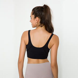 ขายส่งโลโก้ที่กําหนดเองออกกําลังกายฟิตเนสโยคะสวมใส่ชุดชั้นในกีฬา Crop Top สําหรับผู้หญิง - Product Image 4
