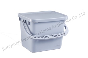 Sıcak satış 15L/25L yeşil kare kova sızdırmaz <span class=keywords><strong>Pet</strong></span> gıda saklama kabı plastik kare kova kapaklı