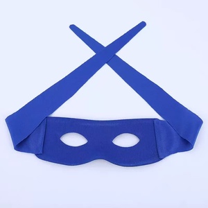 Máscara de media cara negra para cosplay, Halloween, mascarada, actuaciones, películas y utilería de escenario - Product Image 5