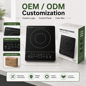 Cuisinière à induction portable, capteur tactile, 9 niveaux de puissance, fonctions de cuisson multiples, 750W/1500W, haute puissance, haute qualité, pour la maison, KI04001 - Product Image 4