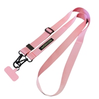Lanière à sangle réglable de 1 pouce pour téléphones portables Collier de téléphone à bandoulière coloré universel de 150cm de long avec accessoire à crochet
