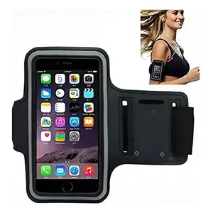 Étui de protection en néoprène pour smartphone, bracelet de sport réglable avec fermeture auto-agrippante, accessoire unisexe pour la course et la gym - Product Image 5
