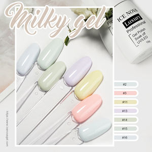 Color Factory - Nuevo Esmalte de Gel Blanco Lechoso para Uñas, Gel de Pintura para Arte de Uñas, Libre de TPO y HEMA, OEM ODM, Esmalte de Gel UV - Product Image 2