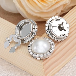 Ánh Sáng Sang Trọng Đồng Claw Kim Cương Chuỗi Hình Chữ Nhật Cross-Biên Giới Trang Trí Nút Cho Áo Sơ Mi Hiện Đại Áo Khoác Hot-Bán Hàn - Product Image 4