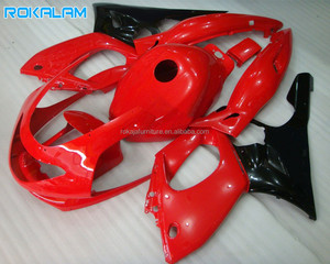 Kit de Carrocería Rojo y Negro para <span class=keywords><strong>Yamaha</strong></span> <span class=keywords><strong>Thundercat</strong></span> YZF600R 1997 1999 2001 2003 2005 2007, Carrocería YZF600 R 97-07, Juego de <span class=keywords><strong>Carenado</strong></span> ABS - Product Image 1