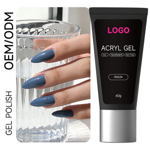 Fournitures professionnelles pour ongles 2026 – Polygel 30g 60g, couleurs pour ongles, OEM, étiquette privée personnalisée, polygel acrylique transparent pour extension d'ongles - Product Image 1