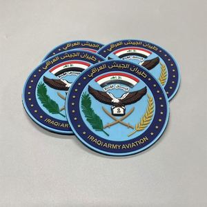 Custom 3D Soft PVC Logo Heat Press Embossed Silicone Transfer Pvc Rubber <b>Sew</b>-<b>on</b> <b>Patches</b> Velcro Backing for Clothing - Product Image 1