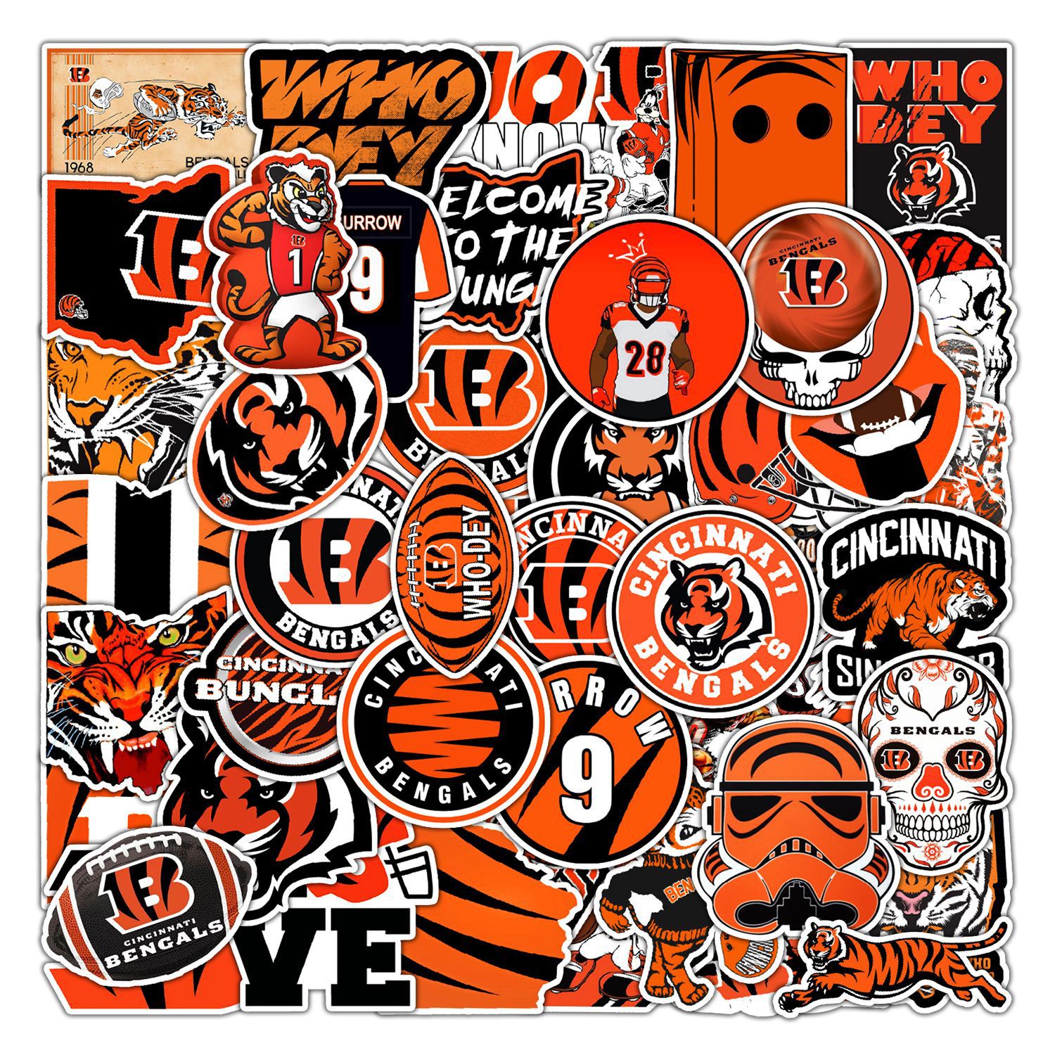 50Pcs/Bag 248 (Cincinnati Bengals)