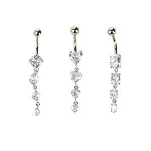 Anelli Pendenti per <span class=keywords><strong>Ombelico</strong></span> in <span class=keywords><strong>Acciaio</strong></span> <span class=keywords><strong>Chirurgico</strong></span> per Matrimonio, Gioielli alla Moda con Zirconi Romantici per <span class=keywords><strong>Piercing</strong></span> all'<span class=keywords><strong>Ombelico</strong></span> - Product Image 4