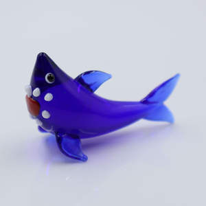 Handgemaakte glazen kunstwerken, blauwe geassorteerde Murano lampwork miniatuur kleine glazen oceaanvisjes figuurtjes voor <span class=keywords><strong>aquarium</strong></span> - Product Image 6