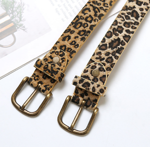 Mode Pu Vrouwen Luipaard Print Veganistische Leren Riem Voor Broek Jurk Jeans Taille Riem - Product Image 5
