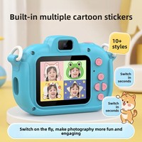 Appareil photo numérique CMOS pour enfants en gros transfrontalier avec écran de 2,4 pouces et vidéo 2,7K, mini jouet de dessin animé, cadeau amusant pour enfants