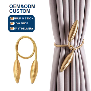 Rèm holdbacks rèm cửa tiebacks nhà trang trí cửa sổ treo lên Twist tiebacks mô hình ngẫu nhiên Rèm holdbacks phụ kiện - Product Image 1