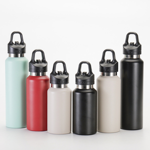 Bouteille d'eau de sport en acier inoxydable de 350ml à double paroi isolée sous vide du logo personnalisé OEM avec une main en une seconde facilement - Product Image 2