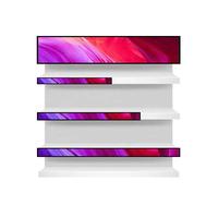 Pantalla Digital Inteligente para Estantes de Tiendas, Pantalla Táctil LCD Extensible, Pantalla de Publicidad Animada para Estantes de Supermercado, Resolución 2K