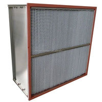 Fabricante de Filtros de Aire para Cuartos Limpios, Filtro HEPA de Alta Resistencia a Altas Temperaturas con Lámina de Aluminio de 0.035 mm, Filtro de Caja de Múltiples Especificaciones