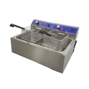 Friteuse électrique commerciale 12L en acier inoxydable pour restaurant, <span class=keywords><strong>poulet</strong></span> frit, frites, usage professionnel <span class=keywords><strong>de</strong></span> restauration - Product Image 2