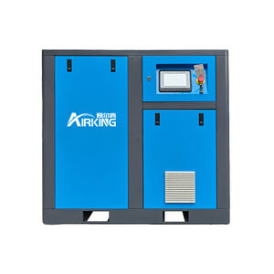 Compresor de Aire Estacionario de Alta Eficiencia Airking AKY-100 de 75KW y 12CBM - Compresor de Tornillo Lubricado Refrigerado por Aire de Baja Ruido y Velocidad Variable - Product Image 1