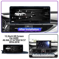 Radio para Auto de 12.3 Pulgadas para Audi A6 A6L C6 A7 C7 S6 S7 2012-2015 2016-2018, Reproductor Multimedia de 8 Núcleos, 128 GB, Android Auto, Carplay, GPS, Navegador