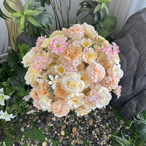 Customization Artificial Flower Ball Champagne Pink Mixed Arrangement <b>Birthday</b> Party Decorations English Wedding Centerpiece - Product Image 5