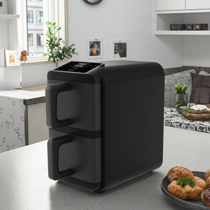 Forno Elettrico Industriale <span class=keywords><strong>a</strong></span> Doppia Porta da 10L, Quadrato, <span class=keywords><strong>con</strong></span> Doppio Cestello, Economico, per Cucine Domestiche e Commerciali - Product Image 1