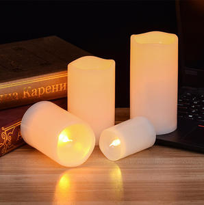 Étanche Grande Taille 10x25cm 15x25cm <span class=keywords><strong>Led</strong></span> <span class=keywords><strong>Bougie</strong></span> À Piles En Plastique Pilier <span class=keywords><strong>Led</strong></span> Bougies Électriques Chaud Décoration Lumière - Product Image 6