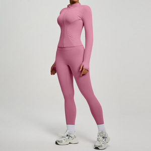 Conjunto Deportivo de Cinco Piezas para <span class=keywords><strong>Yoga</strong></span>, Ajustado, Sólido, Ligero, de Secado Rápido, para Ejercicio al Aire Libre y Running, Modelo 7790 - Product Image 5