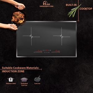 Principales electrodomésticos de cocina Cocina de inducción doble incorporada en negro 220V con cable duro - Product Image 6