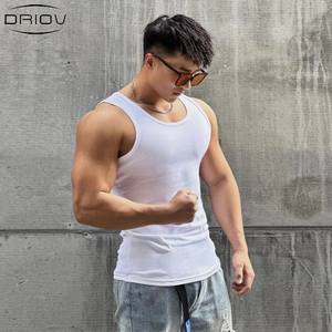 Chaleco Deportivo Casual para Hombre, 230 GSM, Spandex/Algodón, con Logotipo, Sin Mangas, Transpirable, de Secado Rápido, para Fisicoculturismo - Product Image 4