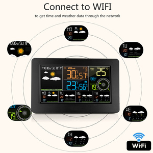 Station météo <span class=keywords><strong>WIFI</strong></span>, thermomètre, hygromètre, mesure de l'humidité extérieure, pression, vent, prévisions météorologiques numériques - Product Image 4
